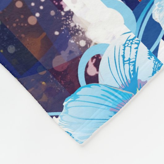 Azoren design fleece deken (Hoek)