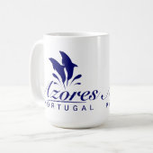 Azoren-dolfijnen Koffiemok (Voorkant links)