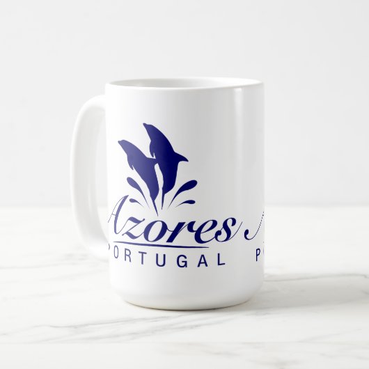 Azoren-dolfijnen Koffiemok (Voorkant links)