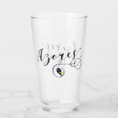 Azoren Flag Heart, Portugal, Azorean Glas (Achterkant)