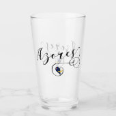 Azoren Flag Heart, Portugal, Azorean Glas (Voorkant)