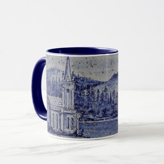 Azoren Furnas Lake Tile Cup Caneca das Furnas Mok (Voorkant links)
