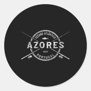 Azoren Geviste snijstaafjes Ronde Sticker