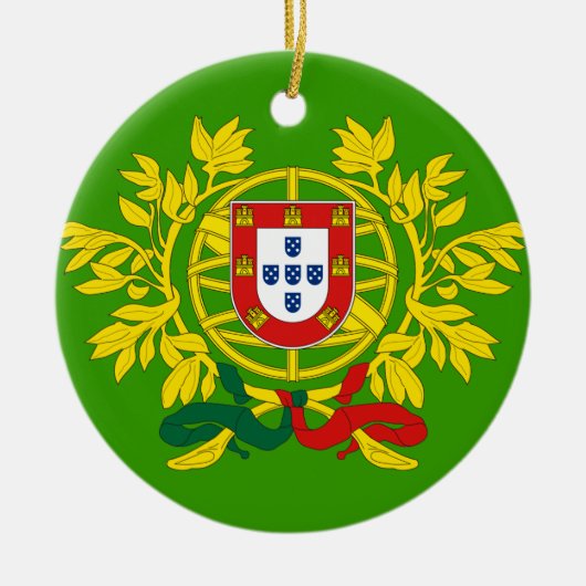 Azoren- Horta Azoren kerstversiering Keramisch Ornament (Voorkant)