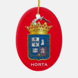 Azoren- Horta Faial Kerstversier Keramisch Ornament