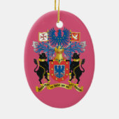 Azoren- Horta Faial Kerstversier Keramisch Ornament (Achterkant)