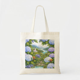 Azoren Hortensia Eiland Landschap Tote Bag