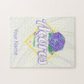 Azoren Hydrangea Bloemeneiland Portugal Vintage Legpuzzel (Horizontaal)