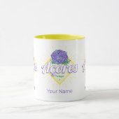 Azoren Hydrangea Bloemeneiland Portugal Vintage Mok (Midden)