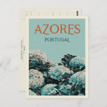 Azoren hydrangeas illustration Portugal