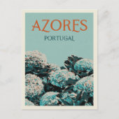Azoren hydrangeas illustration Portugal Briefkaart (Voorkant)