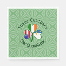 Azoren Ierland Verenigde Staten Vlaggen Shamrock P