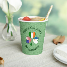 Azoren Ierse Amerikaanse Shamrock Vlag