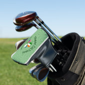 Azoren Ierse Amerikaanse vlaggen Shamrock geperson Golfheadcover (Insitu)
