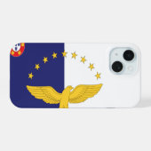 Azoren iPhone 15 Hoesje (Achterkant horizontaal)