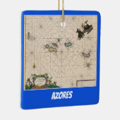 Azoren Kaart kerstversiering Keramisch Ornament (Rechts)