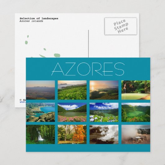 Azoren Landscapes Briefkaart (Voorkant / Achterkant)