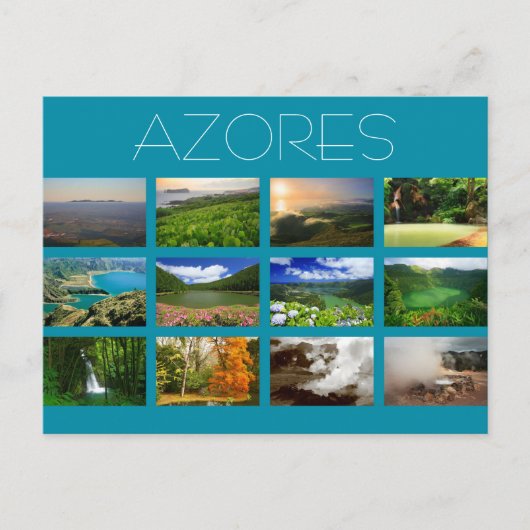 Azoren Landscapes Briefkaart (Voorkant)