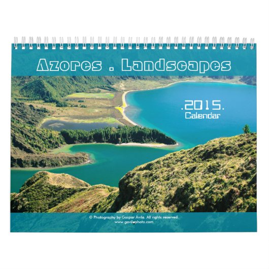 Azoren Landscapes Fotografie 2015 Agenda Kalender (Hoes)