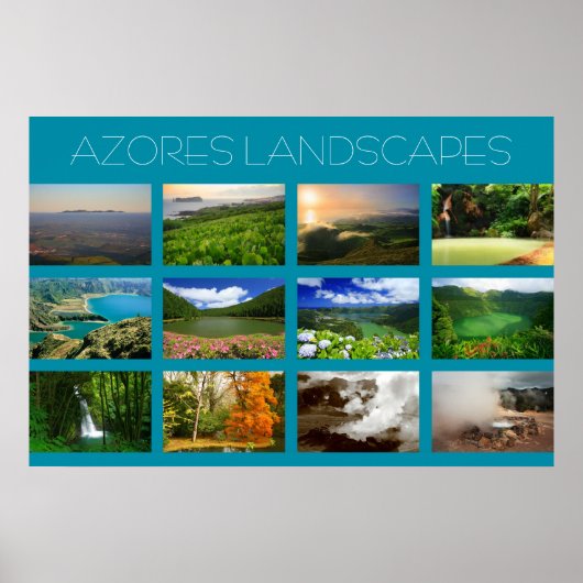Azoren Landscapes Poster (Voorkant)