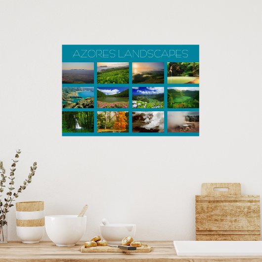 Azoren Landscapes Poster (Keuken)
