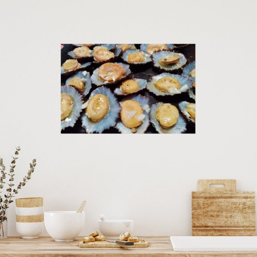 Azoren "lapas"-limpets poster (Keuken)