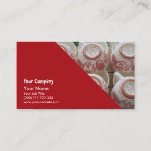 Azoren met handbeschilderd aardewerk visitekaartje