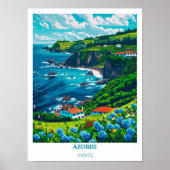 Azoren Muurkunst - Azoren Reisposter - Azoren Eila Poster (Voorkant)