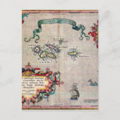 Azoren - Oude kaart - verzonken Exploratie (Voorkant)