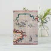 Azoren - Oude kaart -  verzonken Exploratie (Staand voorkant)