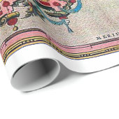 Azoren - Oude kaart -  verzonken Exploratie Cadeaupapier (Rol Hoek)