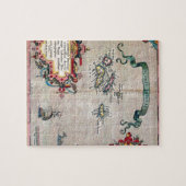 Azoren - Oude kaart - verzonken Exploratie Legpuzzel (Horizontaal)