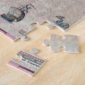 Azoren - Oude kaart - verzonken Exploratie Legpuzzel (Zijkant)