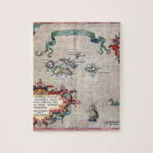 Azoren - Oude kaart - verzonken Exploratie Legpuzzel (Verticaal)