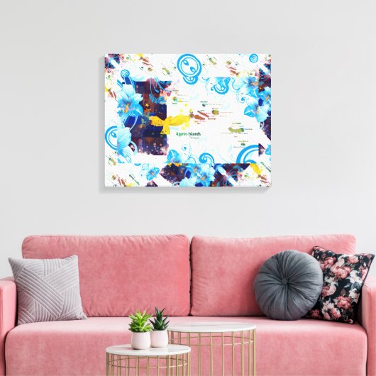 Azoren, Portugal Canvas Afdruk (Insitu (Woonkamer))