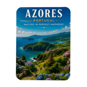 🌿 Azoren Portugal Eiland Paradijs 🌊 Magneet
