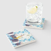 Azoren, Portugal Stenen Onderzetter (Zijkant)