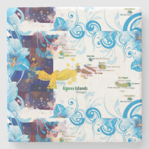 Azoren, Portugal Stenen Onderzetter