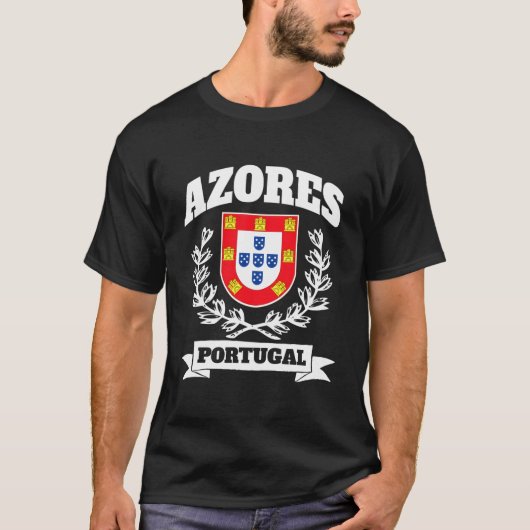 Azoren Portugal Theme Portugese Pride T-shirt (Voorkant)