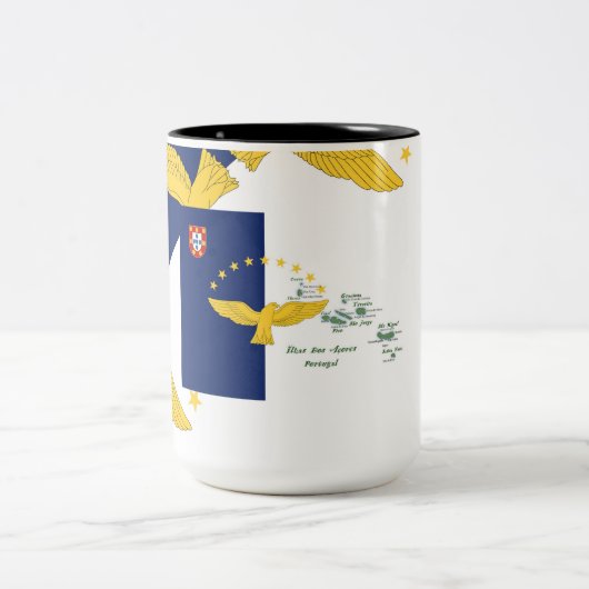 Azoren, Portugal Tweekleurige Koffiemok (Center)