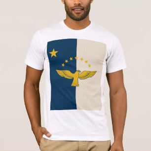 Azoren Portugal Vlag-geïnspireerd T-shirt – Island