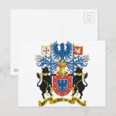 Azoren (Portugal) Wapenmunt Briefkaart (Voorkant / Achterkant)