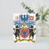 Azoren (Portugal) Wapenmunt Briefkaart (Staand voorkant)
