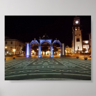 Azoren - Poster Ponta Delgada
