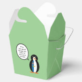 Azoren praten Ms Penguin gepersonaliseerd Bedankdoosjes (Geopend)