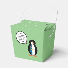 Azoren praten Ms Penguin gepersonaliseerd Bedankdoosjes