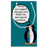 Azoren praten Ms Penguin gepersonaliseerd Klein Cadeauzakje (Achterkant)