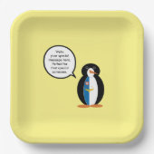 Azoren praten Ms Penguin gepersonaliseerd Papieren Bordje (Voorkant)