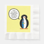 Azoren praten Ms Penguin gepersonaliseerd Servet (Voorkant)