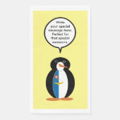 Azoren praten Ms Penguin gepersonaliseerd Servet (Voorkant)
